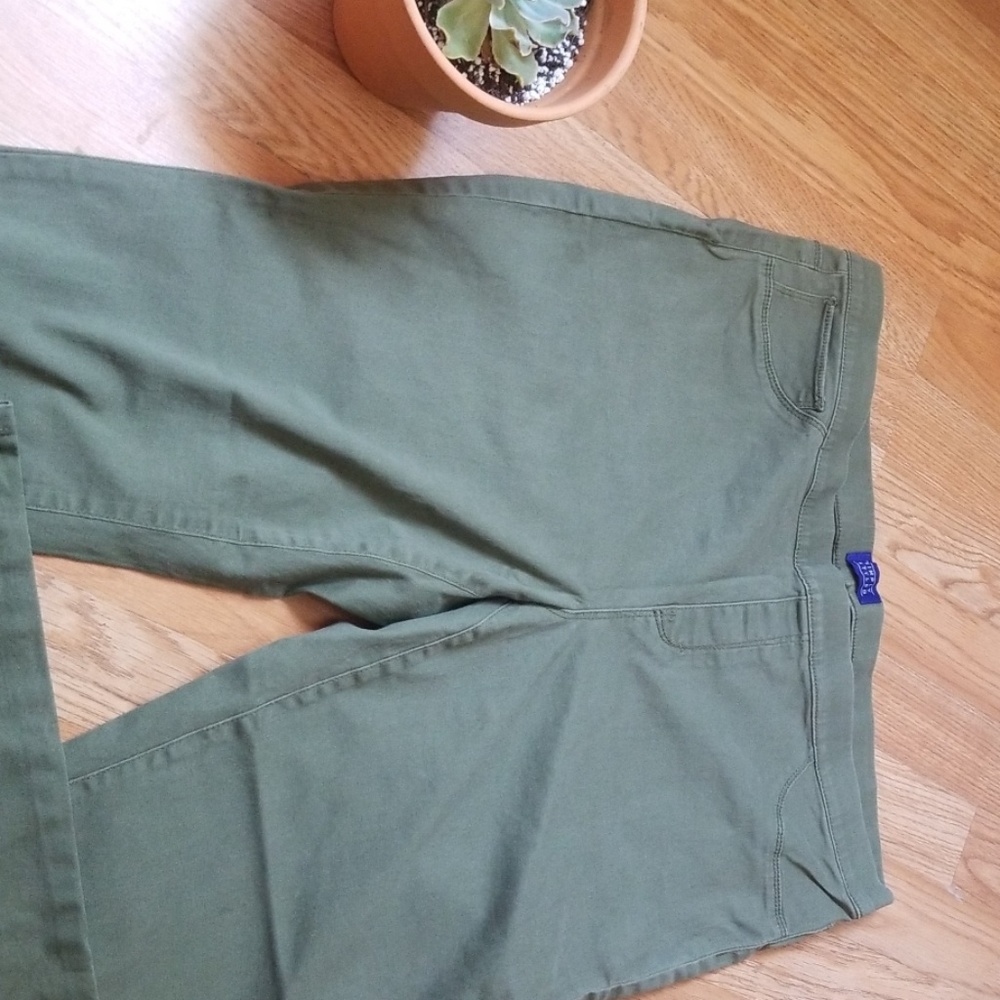 Olive Green Jean Jeggings XL